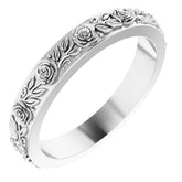 2.7 mm Floral Band